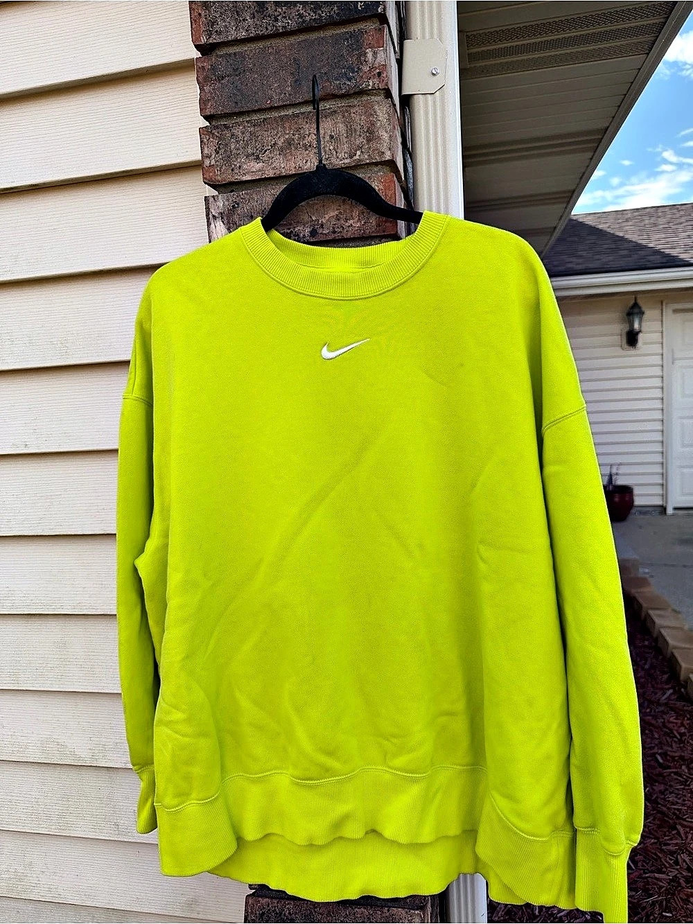 Nike Sportswear Phoenix Fleece Oversized Crew-Neck Sweatshirt Green XL